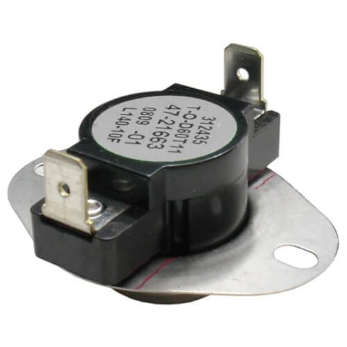 Rheem 47-21663-07 - Limit Switch - Normally Closed, Close at 100F, Open at 130F, Auto Reset, 230VAC