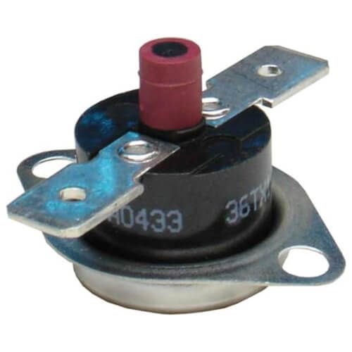 Rheem 47-22453-01 - Limit Switch - Normally Closed, Close at 45F, Open at 130F, Manual Reset, 120 / 230VAC