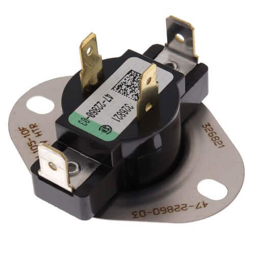 Rheem 47-22860-03 - Limit Switch - Normally Closed, Close at 95F, Open at 105F, Auto Reset, 230VAC