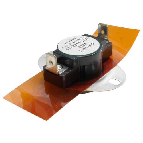 Rheem 47-23113-08 - Limit Switch - Normally Closed, Close at 100F, Open at 180F, Auto Reset, 230VAC