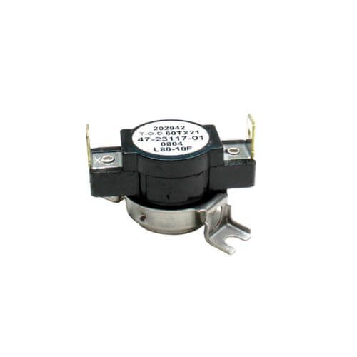 Rheem 47-23117-04 - Limit Switch - Normally Closed, Close at 65F, Open at 75F, Auto Reset, 230VAC