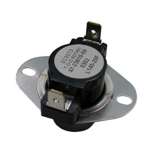 Rheem 47-23610-09 - Limit Switch - Normally Closed, Close at 120F, Open at 140F, Auto Reset, 230VAC