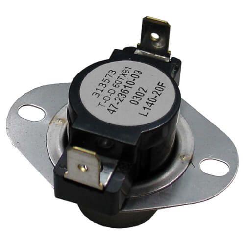 Rheem 47-23610-17 - Limit Switch - Normally Closed, Close at 140F, Open at 160F, Auto Reset, 230VAC
