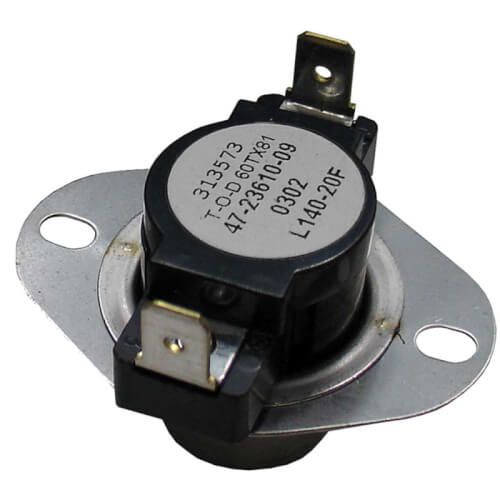 Rheem 47-23610-25 - Limit Switch - Normally Closed, Close at 165F, Open at 185F, Auto Reset, 230VAC