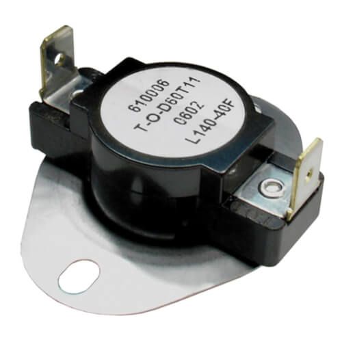 Rheem 47-25117-01 - Limit Switch - Normally Closed, Close at 100F, Open at 140F, Auto Reset, 230VAC