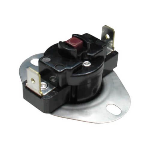 Rheem 47-25118-01 - Limit Switch - Normally Closed, Close at (-31 Auto)F, Open at 160F, Manual Reset, 230VAC