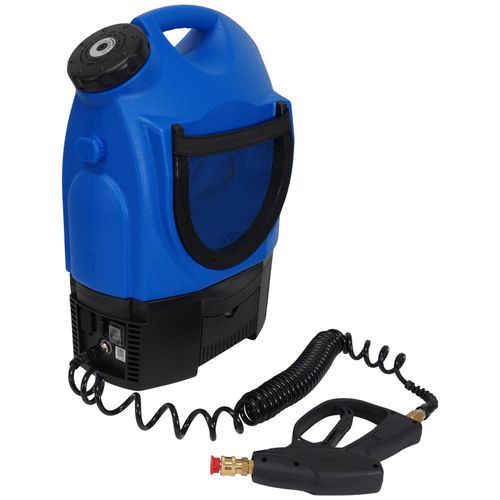 Nu-Calgon 4781-00 Turbo Tank 2.0 – Portable 4.5 Gallon Battery-Powered Coil Rinsing Sprayer (150 psi)