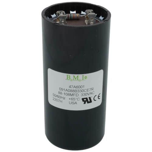 Lennox 47A60 - 88-108 MFD Start Capacitor, 330 VAC 50/60 Hz, Round