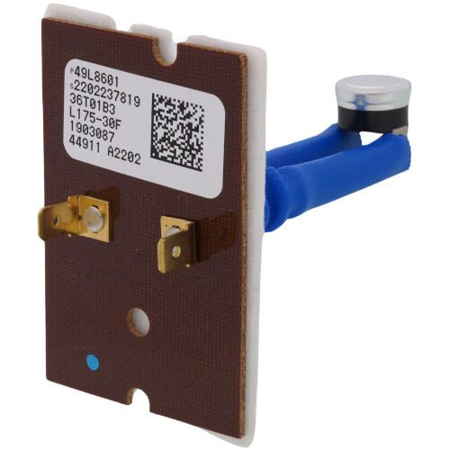 Lennox 49L86 - 49L8601, Limit Control (STILT), SPST, Actuates at 175 Deg. F., Resets at 145 Degree F., Blue Sleeve, 3" OAL