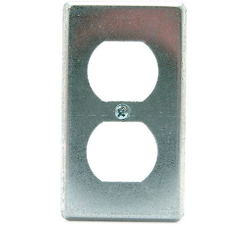 Lennox 49P92 - ( 620-252 ) Steel Electrical (Handy) Box Cover, Two Duplex Receptacle Cover, 200 Series