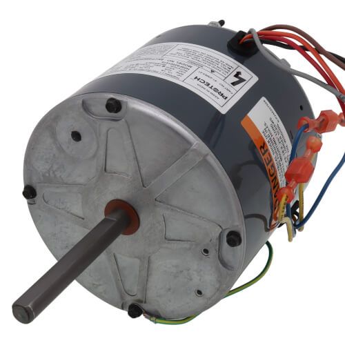 Rheem 51-23053-21 - PROTECH TRIPSAVER Condenser Motor - 1/6 - 1/3 HP, 1 Phase, 2 Speed, 208/230V, 1075 RPM