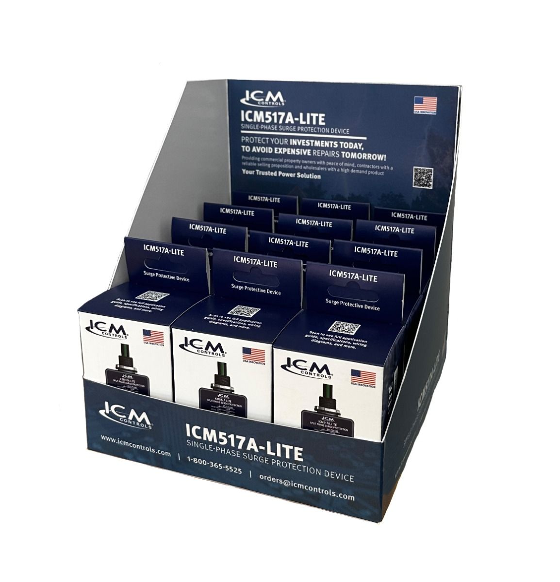 ICM Controls ICM517A-LITE-12 - Split-Phase Type 2 Surge Protective Device (12-Pack)