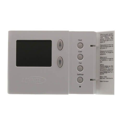 Lennox 51M33 - Non-programmable 2H/1C Heat Pump Thermostat