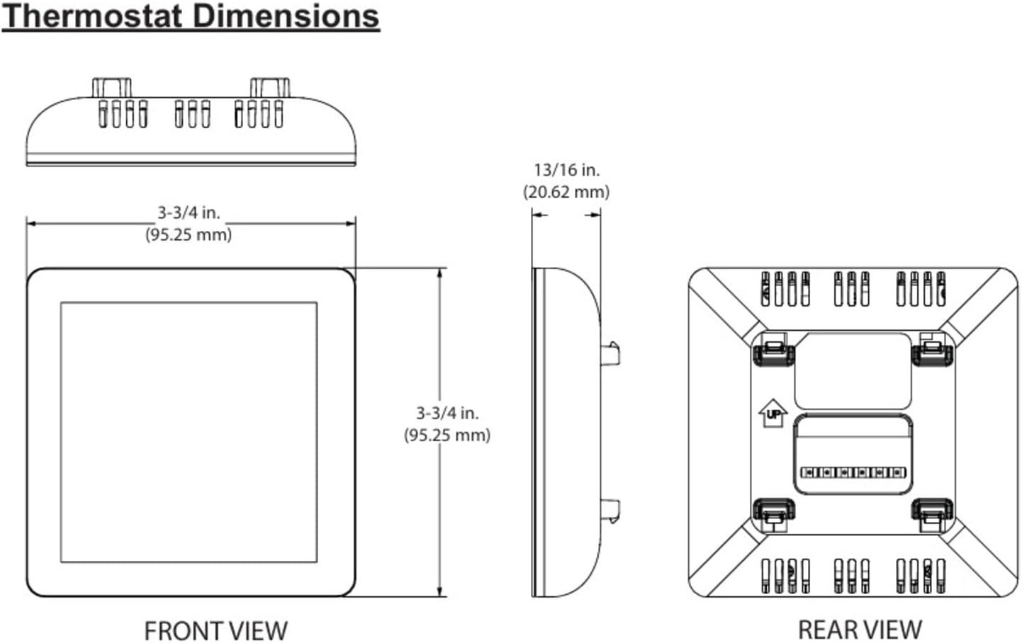 Lennox 27V51 - L40 Smart Programmable Thermostat - Wi-Fi, Touchscreen, 1H/1C Conventional & 2H/1C Heat Pump Application