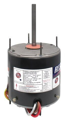 Rheem 5464H - RESCUE Condenser Motor - 1/3 - 1/6 HP, 1 Phase, 2 Speed, 208/230V, 825 RPM