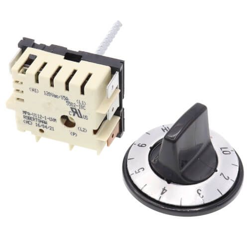 Robertshaw 5500-103 - 120V Infinite Switch, Black Dial