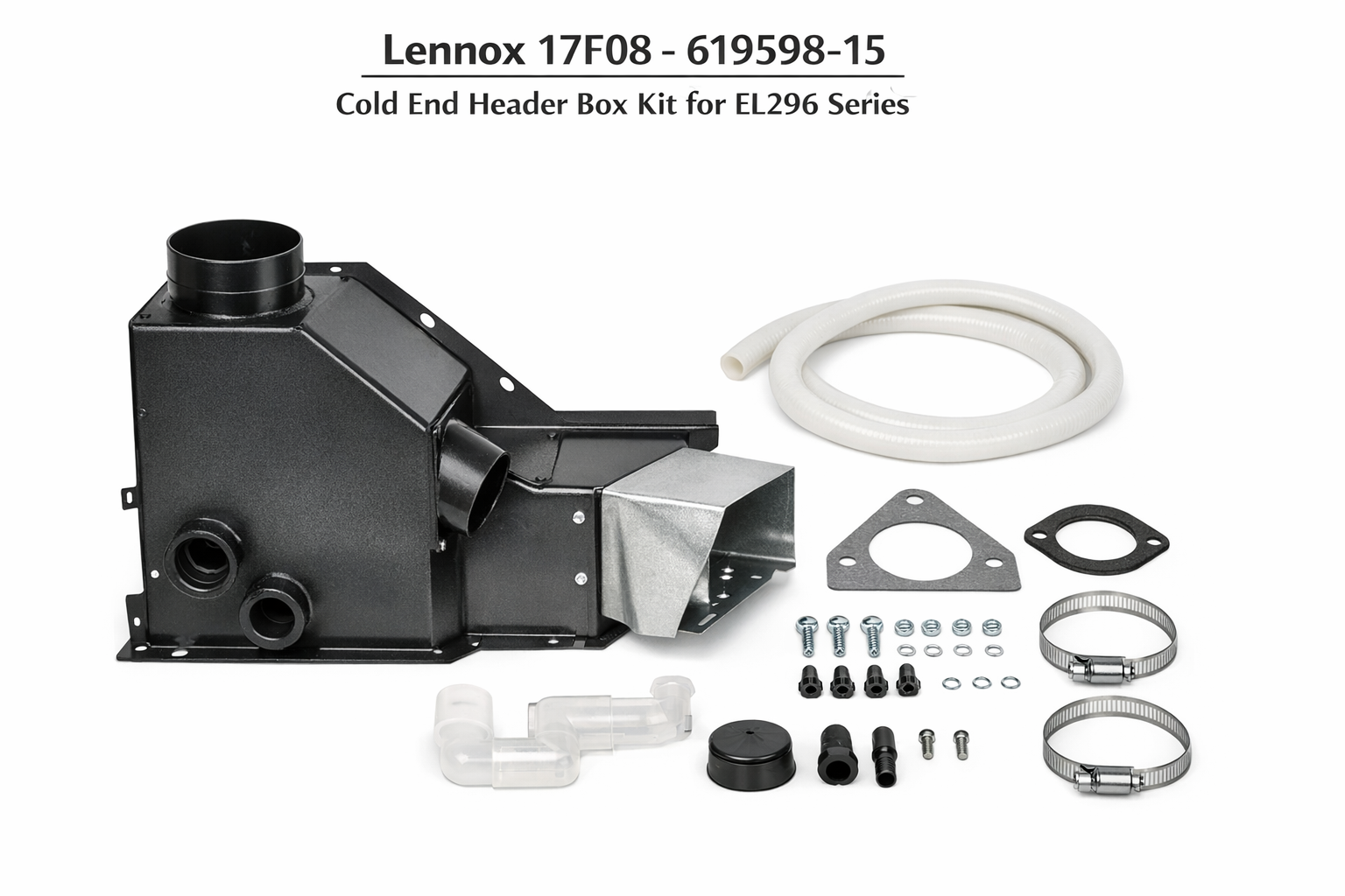 Lennox 17F08 - 619598-15, Cold End Header Box Kit, For EL296 Series