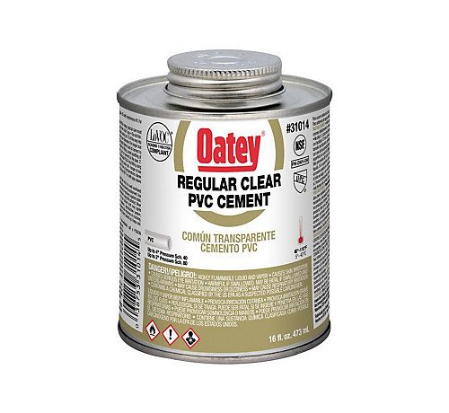 Lennox 56P48 - ( 31014 ) Regular Clear PVC Cement, 16 Ounce Dauber Top Can