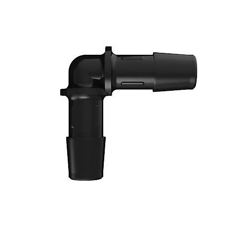 Lennox 57W66 - ( 45140-001 ) 90 Degree Nylon Elbow, 3/8" ID Tubing, Black