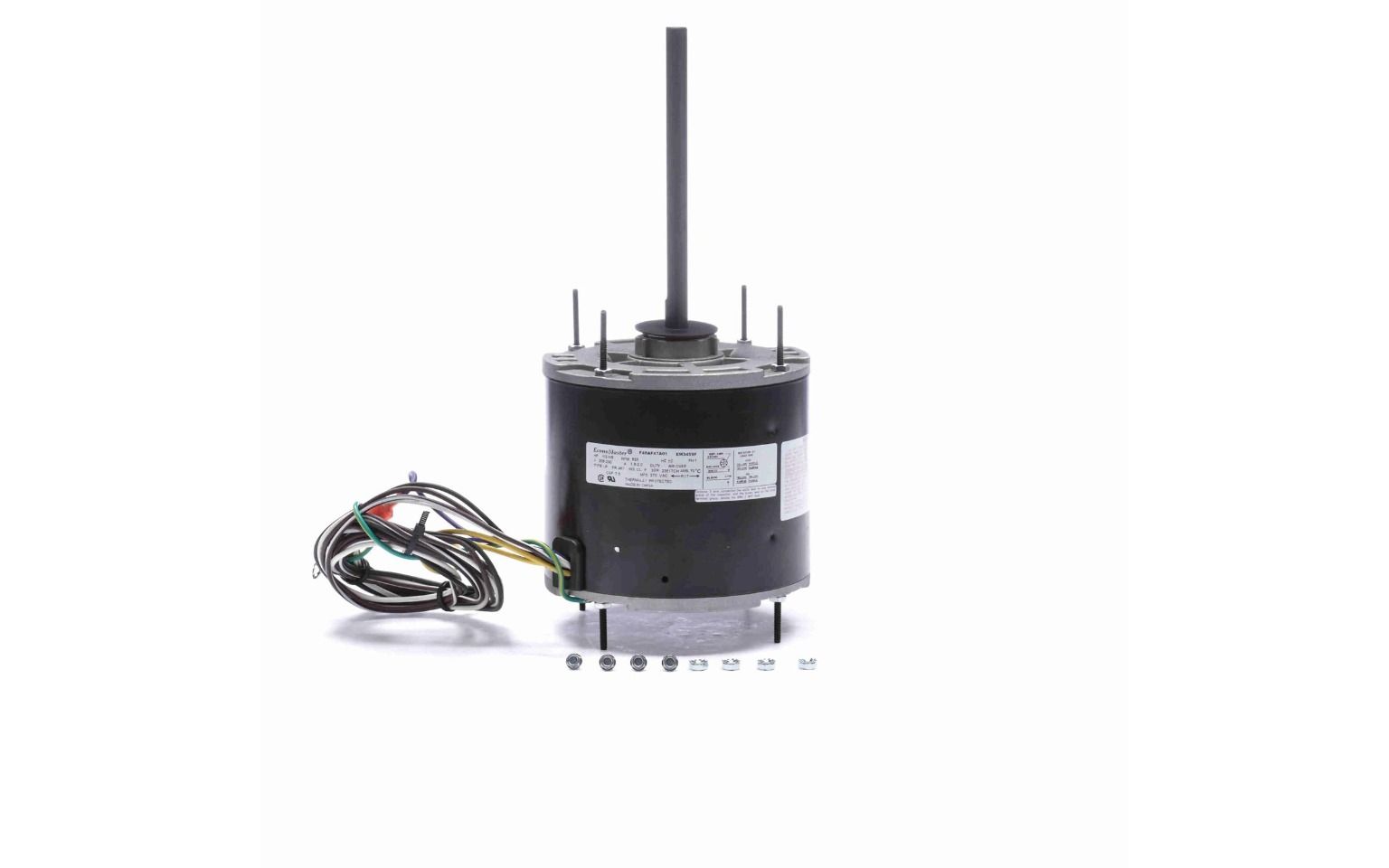 Lennox 23V36 - Regal Century EM3459F, ECONOMASTER® 1/3-1/8 HP Condenser Fan Motor, 825 RPM, 1 Speed, 208-230 Volts, 48 Frame, TEAO