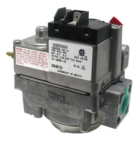 Rheem 60-22525-03 - Gas Valve - 150,000 BTU/HR, Natural Gas, 1/2 in. NPT Input x 1/2 in. NPT Output, 1 Stage