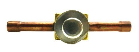 Rheem 61-200RB4T3MVLC - Solenoid Valve - 3/8 in. Sweat ODF w/Extended Ends, 1/4 in. Internal Port Size, Manual Stem Body