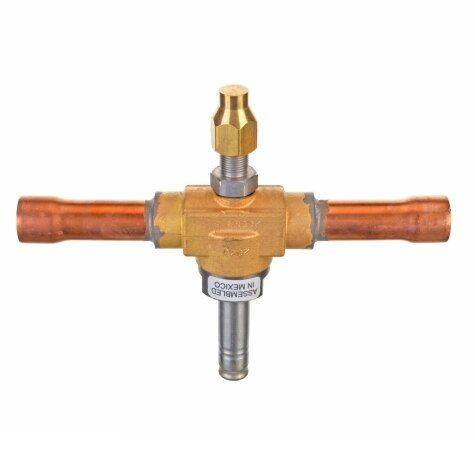 Rheem 61-200RB5T5MVLC - Solenoid Valve - 5/8 in. Sweat ODF w/Extended Ends, 5/16 in. Internal Port Size, Manual Stem Body