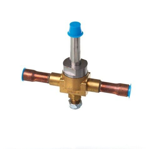 Rheem 61-200RB6T4TVLC - Solenoid Valve - 1/2 in. Sweat ODF w/Extended Ends, 3/8 in. Internal Port Size, Mounting Stud Body
