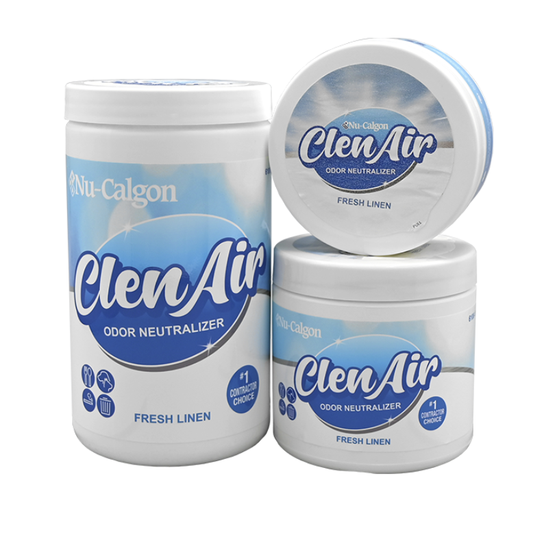 Nu-Calgon 6100-10 - ClenAir Fresh Linen (1 lb. Tub Each) 12 x 1 cs