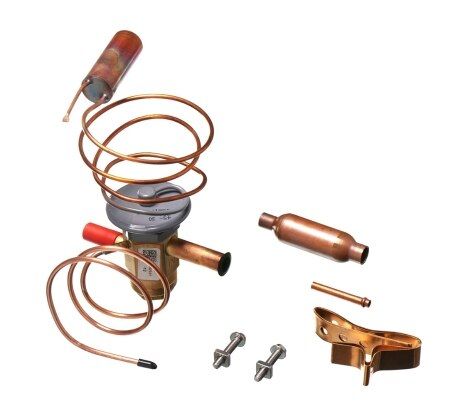 Rheem 611053 - Expansion Valve (TXV) - R-410A, 1-1/2-Ton, 3/8 in. Inlet, 3/8 in. Outlet