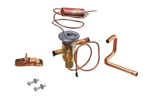 Rheem 611066 - Expansion Valve (TXV) - R-22, 5-Ton, 3/8 in. Inlet, 3/8 in. Outlet