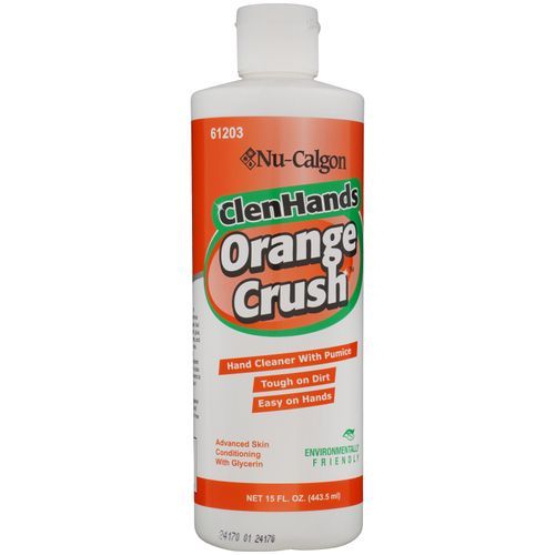 Nu-Calgon 61203 - ClenHands Orange Crush w/Pumice 12 x 15 oz. cs.