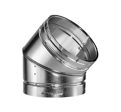 Lennox 63P47 - 4" 45/60 Deg Adjustable Elbow - Type B Gas Vent Round Pipe