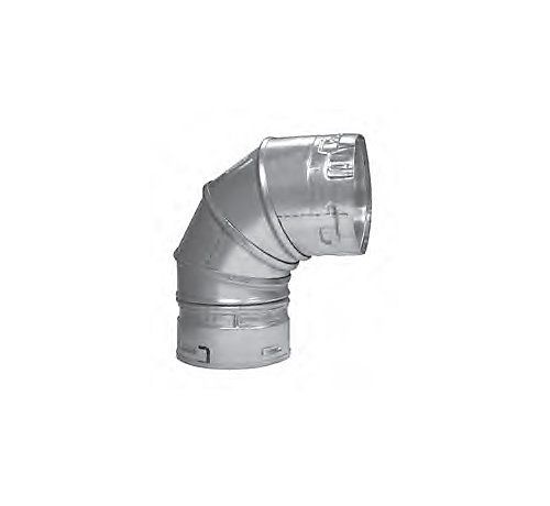 Lennox 63P48 - 4" Type B Gas Vent 90 Degree Adjustable Elbow, Short Radius