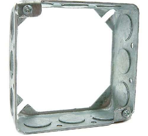 Lennox 64P72 - ( 620-404 ) 4" Square Box Extension Ring, 1/2" Deep, 1/2 & 3/4" K.O.s, 400 Series