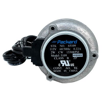 Packard 65109 - Shaded Pole Aluminum Unit Bearing Fan Motor (115V, 2W, 1550 RPM)