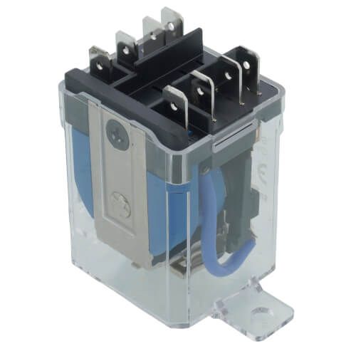 Lennox 67K65 (23767-70) - Relay, Flange Mount, DPDT, 24 VAC Coil, 15 Amp Max, 1/4" QC Tabs