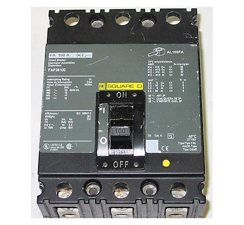 Lennox 68W18 - Circuit Breaker, 3 Pole, 70A, 600V, Type FAP, Molded Case