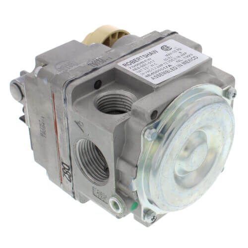 Robertshaw 700-434 - 1/2" X 1/2" Slow Opening Gas Valve, w/ side tap (100,000 BTU)