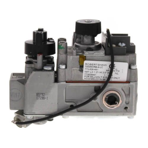 Robertshaw 710-503 - 1/2" X 3/8" Millivolt Snap Acting Low Profile Combo Gas Valve, HI-LOW Regulator