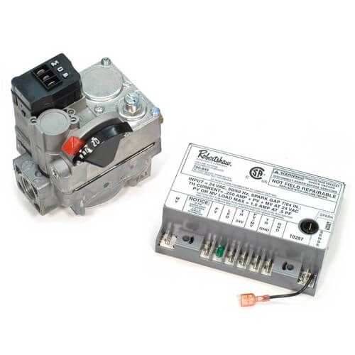 Robertshaw 712-008 - 1/2" X 3/4" Combo Gas Valve w/ 780-845 Lockout Ignition