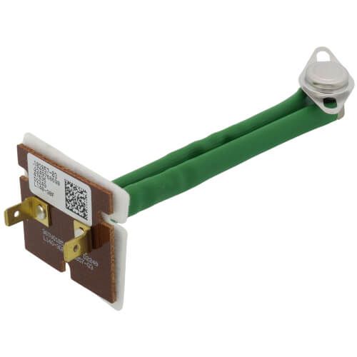Lennox 71W43 - Limit Control (STILT), Actuates at 140 Deg. F., Resets at 110 Degree F., Green Sleeve Color, Left Orientation, 5" OAL