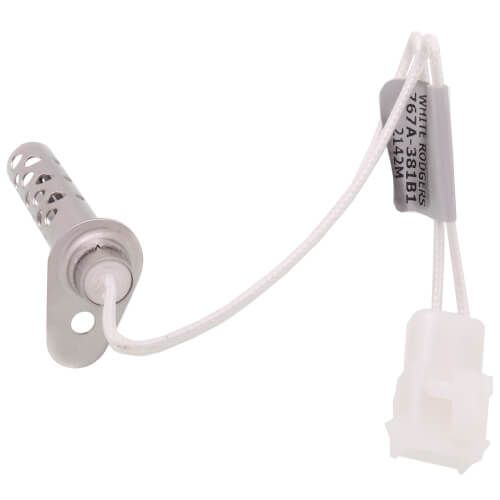 White Rodgers 767A-381 - Hot Surface Ignitor w/ 7-1/2" leads, (incl. harness & brackets)