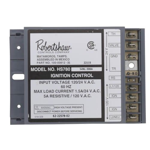 Robertshaw 780-785 - Hot Surface Ignition Module w/ 6 Sec. Valve Trial