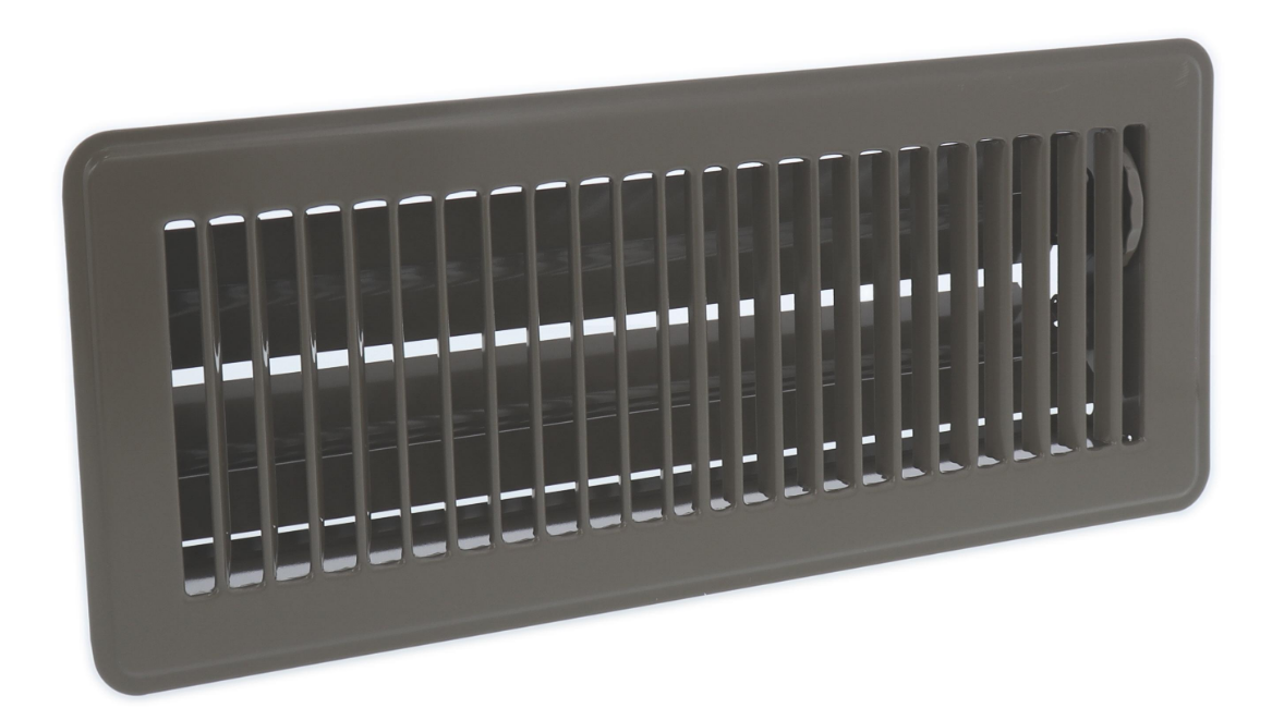 Lennox Y9325 – Hart & Cooley 421 Series Floor Supply Register, 2 x 12 Inch, Steel, Bright White, Multi-Angled Fins, Opposed Blade Damper