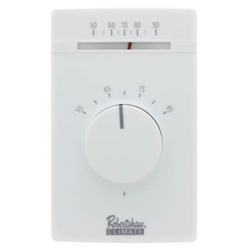 Robertshaw 801-22 - Line Voltage Thermostat, SPST, 22 Amp (Heating)