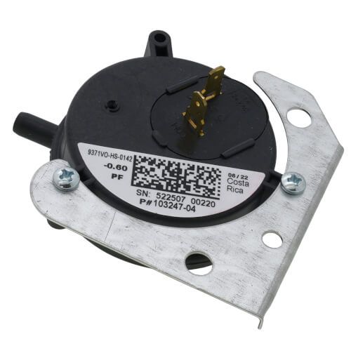 Lennox 80W52 - SPST Pressure Switch, -.60" WC
