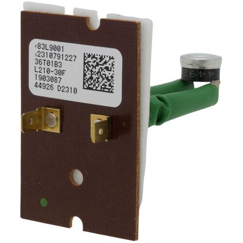 Lennox 83L90 - Limit Control (STILT), SPST, Actuates at 210 Deg. F., Resets at 180 Degree F., Green Sleeve, 3" OAL
