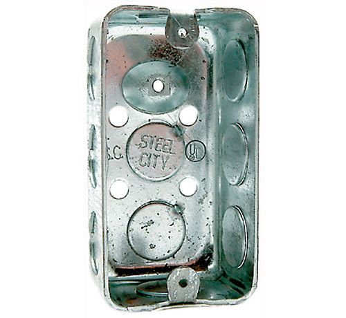 Lennox 83P73 - ( 620-200 ) Steel Electrical (Handy) Box, 1-1/2" Deep, 1/2" K.O., 200 Series