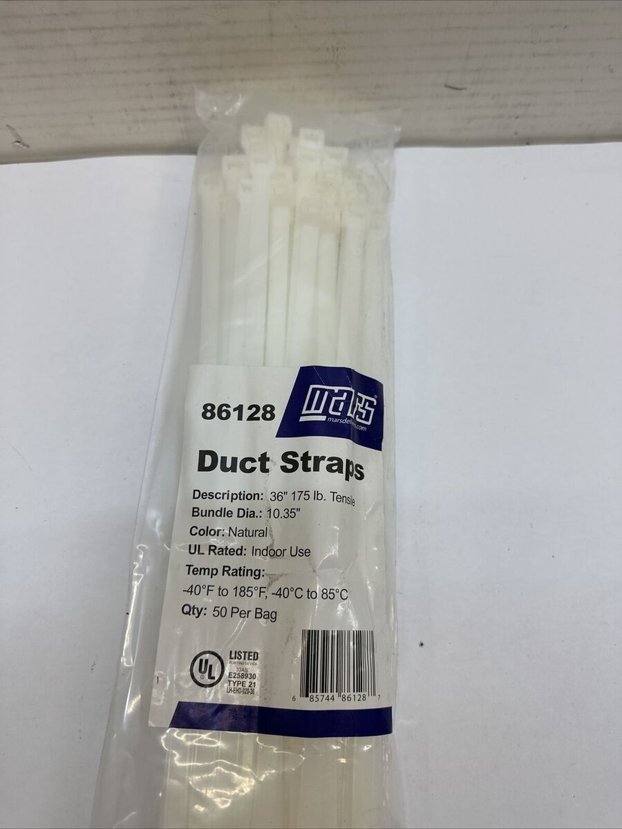 Mars 86128 - Duct Straps-175 lbs 50 Pk